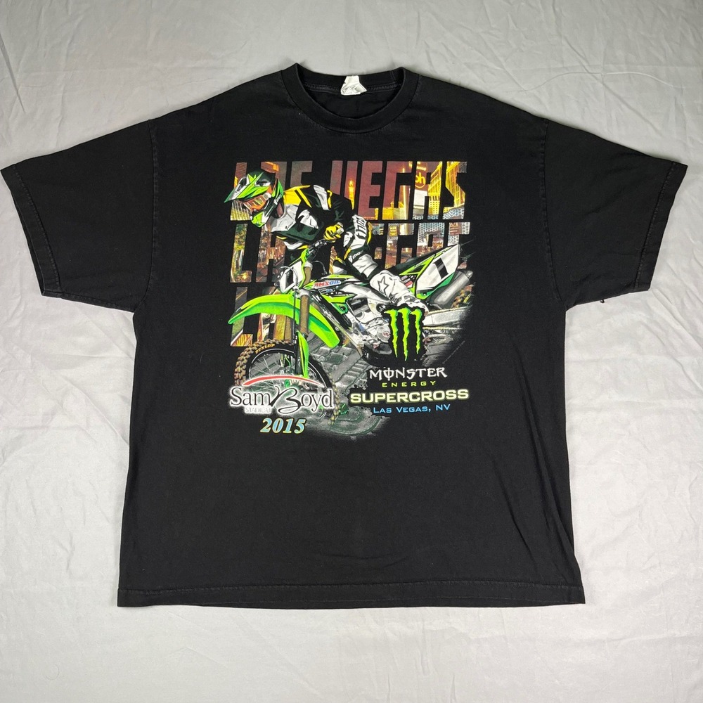 Alstyle‎ Monster Energy Supercross 2015 Las Vegas Sam Boyd Stadium T-Shirt 2XL